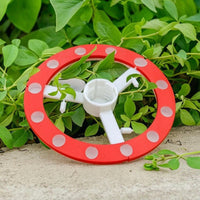 Low-Spill Chick Waterer with Circular Circle Plastic Chick Waterer Drip Free Feeder Dry for Chicks, Small Poultry