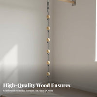 Kids Climbing Wall Kit Non-Slip Indoor Climbing Wall Set Easy Installation for Beginners, Parents