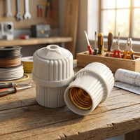 Ceiling Lighting E27 Lamp Holder for Home DIY Lighting, Flame Retardant Bakelite Bulb Holder with Copper Contacts, E27 Base Ceiling Pendant
