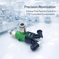 Stainless Steel Misting Nozzle, Industrial Humidifier Misting Nozzle, Agricultural Mist Spray Nozzle, Two Fluid Atomization Nozzle