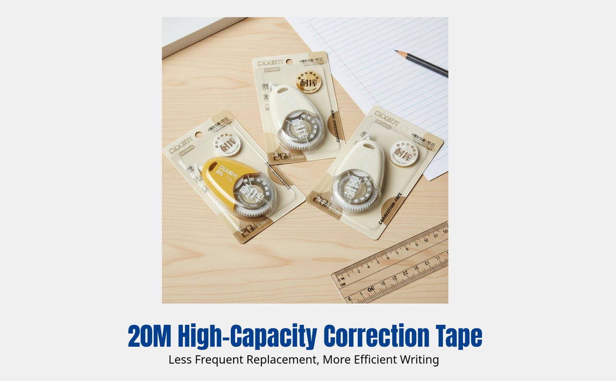 Shockproof Correction Tape, Quiet, Large Capacity, Continuous Tape, Student Exam, Attractive Design