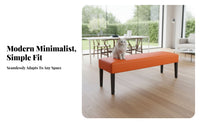 Modern Minimalist Design Sherpa material Ottoman Multi-Functional Upholstered Bench adaptable Long Stool Soft and Comfortable for property owners, Interior Designers, Renters, Bedroom, Entryway, walk-through Closet, Living Room
