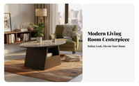 2 Pieces Nesting Coffee Table Set Light Luxury Design Living Room Furniture With Storage Drawer Space-Saving for Families