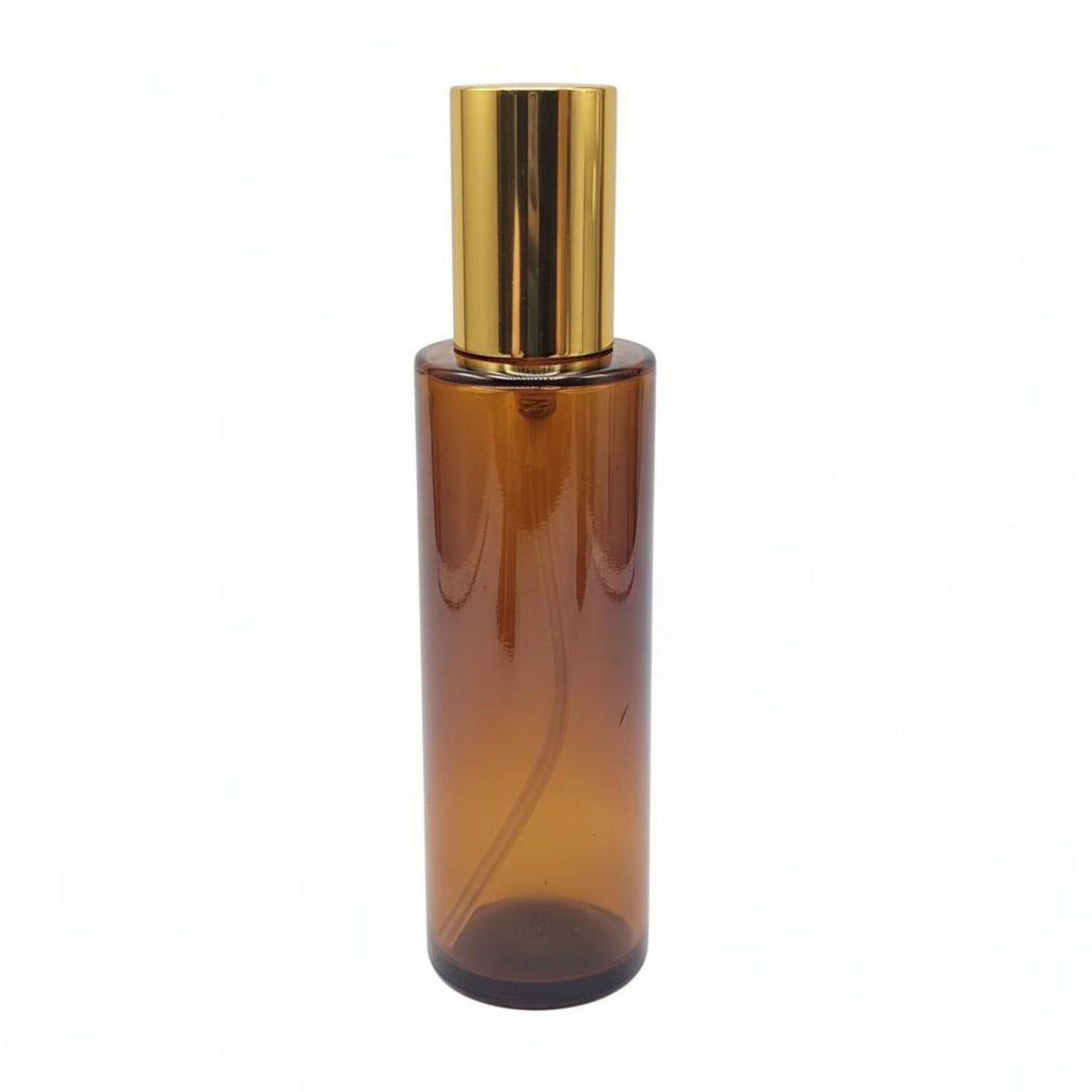 Honey-Toned Glass Spray Bottle Controlled Dispensing Honey-Toned Glass Pump Bottle Portable Cosmetic Dispenser Leak-Resistant