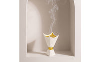 Tabletop Incense Burner Elegant Resin Incense Holder Heat-Resistant Decor for Bedroom