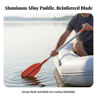 Telescopic Boat Paddle Reinforced Aluminum Alloy Paddle Lightweight Boat Oar for Boaters, Outdoor Enthusiasts, Kayaking, Lake, River