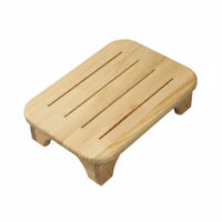 Multi-Functional Slatted Platform Stool Long-Lasting Footrest Strong Load-Bearing Household Furnishing Minimalist Design for Adults, Children, Office Workers, Living Room, Bedroom, Entryway, Bathroom