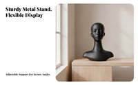 Long Neck Head Bust Featureless Mannequin Head with Shoulders