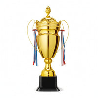 Metal Trophy with Base Polished Cup Trophy Classic for Sports Tournaments, Kids