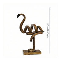 Flamingo Sculpture Premium Flamingo Statue Resin Bird Figurine for Office