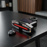 Bright Bike Tail Light with Wireless Control Led Rear Light with Turn Signals Smart Bike Turn Indicator Compact for Night Riding, Road Cycling