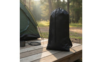 Drawstring Bag with Shoulder Strap Water-Repellent Cylindrical Storage Bag Foldable Stuff Sack for Campers, Anglers, Camping, Fishing