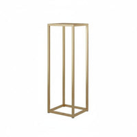 Floor-Standing Metal Plant Stand Modern Chinese Design Potted Plant Holder Multi-Tier Option Exposed-Frame Pedestal Stand Space Saving for Homeowners, Interior Decorators, Gardeners, Indoor, Living Room, Bedroom, Balcony