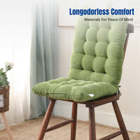 Student Chair Cushion, Thick Office Seat Pad with Integrated Backrest, Soft Polyester, Car, Home, Multi-Color