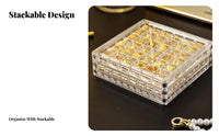 Clear Compartment Container space-saving Jewelry Case long-lasting for bureau, Investors