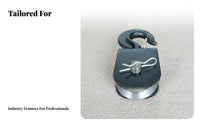 Alloy Steel Construction Wire Rope Pulley Block Wear Resistant Tow Truck Winch Pulley Greaseable Snatch Block Easy to Use for Wrecker Operators, Mechanics, Away-Road Enthusiasts, Winching, Roadside Assistance