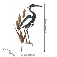 Metal Bird Stake Ground Insert Bird Stake Easy to Install Outdoor Decor for Yard