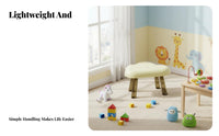 2 Pieces Multi-Purpose CumulusShaped Stool Cute Design Utility Stepper Sturdy and Long-Lasting Household Furniture Strong Load-Bearing for Children, Seniors, Bathroom, Living Room, Bedroom, Entryway