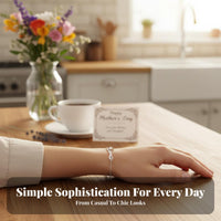 Mama Letter Bracelet Stainless Steel Mama Word Bracelet Light Luxury for Mothers