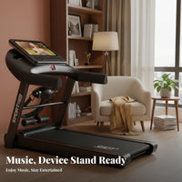 Foldable Treadmill Quiet Electric Treadmill Space-Saving Folding Running Machine for Home