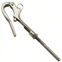 Stainless Steel Tensioning Fitting with Hook Corrosion-Resistant Wire Rope Tensioner Rust-Proof Screw Tensioner Easy to Install for Marine Rigging