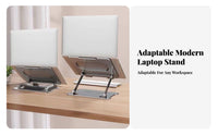 Adjustable Laptop Stand Heat Dissipation Foldable Laptop Riser Ventilated Computer Stand Er Proceed Nomic Design for Study Room