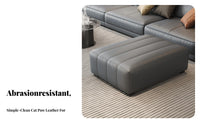 High-Density Foam Cushion Channel-Tufted Bench Versatile Use Channel Tufted Stool Long-Lasting Frame Footstool Stable Low-Silhouette Design for Homeowners, Interior Decorators, Living Room, Bedroom, Lounge Area, Entryway