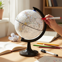 DIY Erasable Globe Kit for Kids and Students - 14.2cm / 20cm