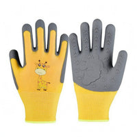 Children's Gardening Gloves Knit Cuff Kids Gardening Gloves Hand Covering Flexible Fingers Washable for Handling Small Animals