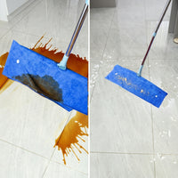 Cleaning Mop Head Replacement with Secure Fastening System, Reusable Microfiber Mop Pads