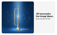Loud Clear Tone School Band Bugle Easy to Play Bugle Brass Instrument Bright and Powerful Sound Alert Brass Instrument Lightweight for Beginners, Musicians, Performances, Ceremonies, Music Practice, Festivals