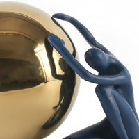 Abstract Sculpture Sophisticated Human Figure Sculpture Smooth Modern Art Ornament for Showroom, Office, Hotel