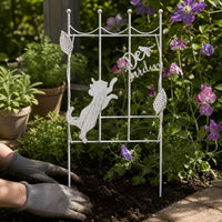 Decorative Iron Art Garden Fence Panel for Climbing Plants and Home Decor