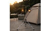 Height Adjustable Camping Lantern Stand with Tripod Portable Camping Lantern Stand Telescopic Foldable for Campers, Backpackers, Backyard, Patio
