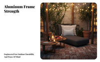 Woven Sofa and Armchair set Vintage & design outdoor seating set water-resistant Outdoor Furnishing for Families, guest accommodation Professionals, Garden, Villa, Backyard