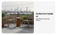Small Round Accent Table Waterresistant Round Tripod Table Sun-Resistant Weather Resistant for Patio Owners, Decor Lovers