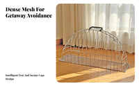 Stainless Steel Pet Bathing Cage Open-Grid Pet Drying Cage Wire Frame Petcare Gear Slatted Base