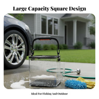 Foldable Fishing Pail Versatile Foam Material Fishing Pail Foldable Foam Material Water Container Sturdy Frame Outdoor Gear
