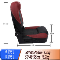 Boat Seat Reversible Front and Back Adjustable Backrest Passenger Seat for Yacht Speedboat