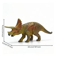Triceratops Figurine Hand-Painted Triceratops Figure Dinosaur Figurine Lifelike Dinosaur Toy Textured for Collectors