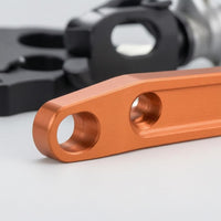 Black Brackets Trail-Road Motorcycle Hand Guards Mounting Hardware Aluminum Handlebar Guard Kit Curved Trail-Road Hand Guard Set Anodized Finish