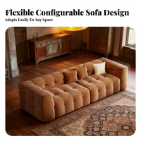 Scalloped Back Armchair Modern Minimalist Design Reception Couch Plush Upholstery Lounge Seating for Hotel Managers, Beauty Salon, Office Waiting Room