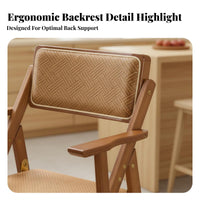 Foldable Design Padded Folding Chair Space-Saving Padded foldable Chair Slim contour Household Furniture for Apartment Dwellers, Event Planners, Dining Room, Small Spaces, Kitchen, Parties