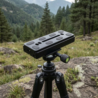 Anti-Slip Quick Release Adapter with Spirit Level Adjustable Quick Release Adapter Long-Lasting Sturdy for Videographers, Outdoor Photography