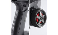 Replacement RC Transmitter with Steering Wheel Dual-Rate Adjustment Pistol Grip Transmitter Ergonomic Pistol Grip Controller Textured for Hobbyists, Racing Practice, Bench Setup