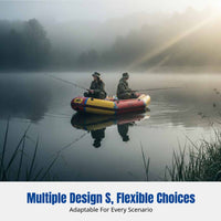 Hard Bottom Inflatable Kayak, Reinforced Raft, Durable Fishing Boat, Dual Chamber, Drifting, Emergency Use, Multi-purpose