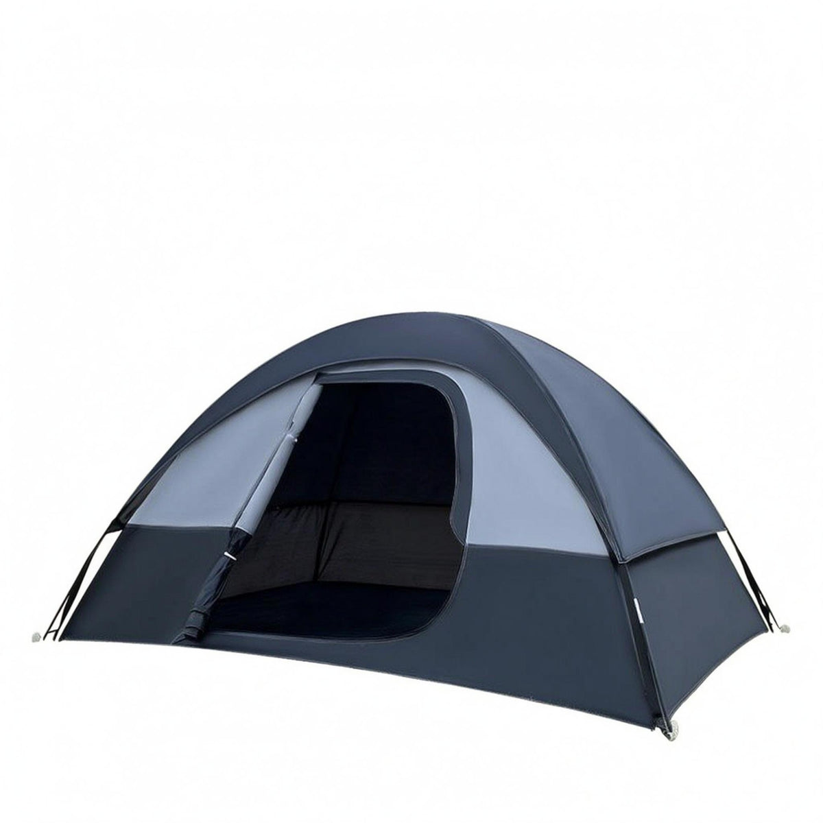Low Dome Tent Large Doorway Double-Layer Tent Two-Color Outdoor Shelter for Hiking