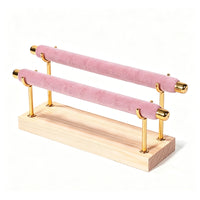 Band Holder Display Stand Velvet Band Holder with Wood Base Tabletop