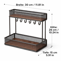 Narrow Hallway Shelf Shoe Rack, Key Rack Wardrobe for Entrance Area, Modern Minimalist Sideboard with Wooden Shelf, Metal Frame