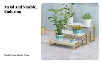 Nordic Design Multi-Level Plant Stand Light Luxury Aesthetic Flower Rack Tiered Design Display Shelf Sturdy Construction for Interior Decorators, Apartment Dwellers, Homeowners, Balcony, Living Room, Hallway, Bedroom